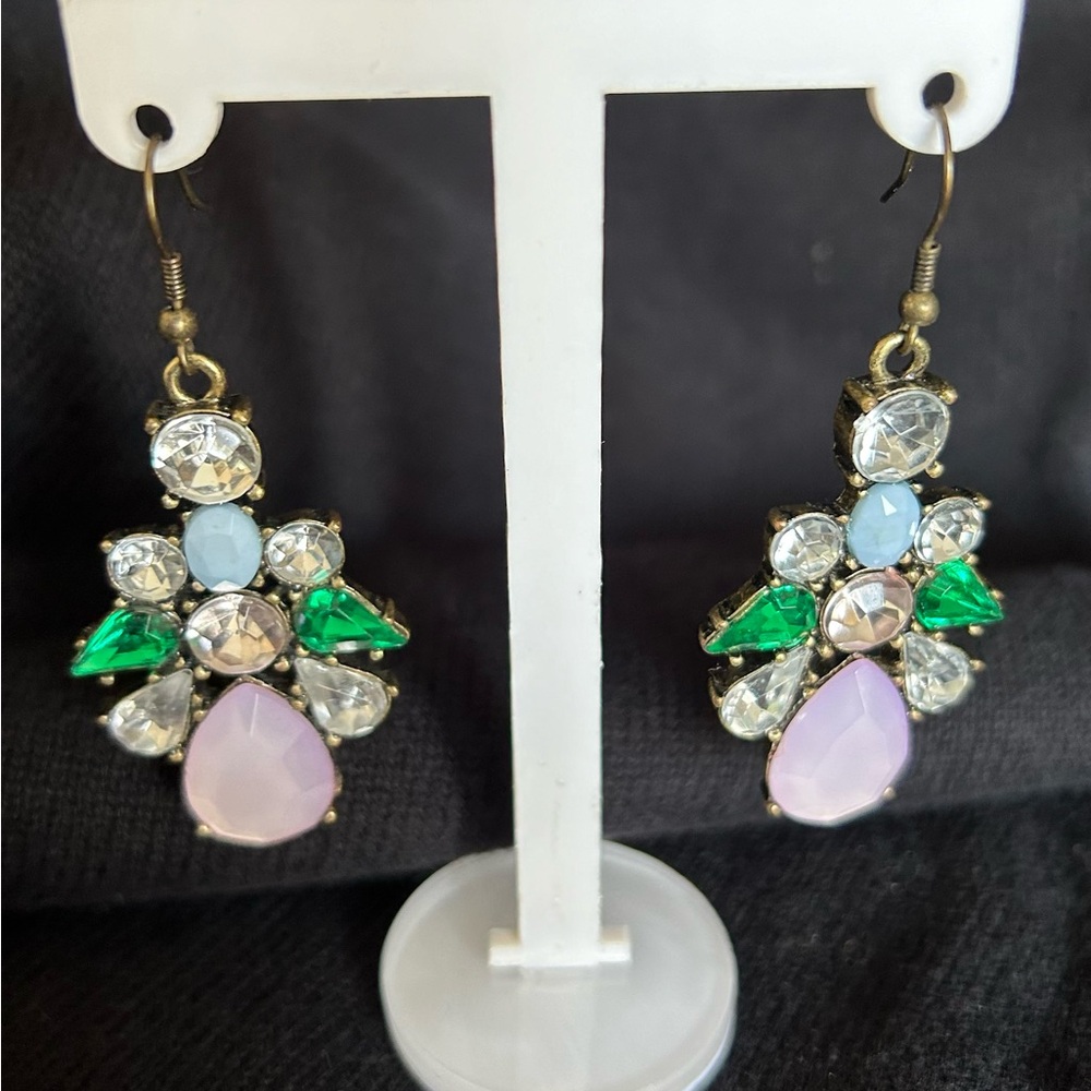 Pop of color statement earrings